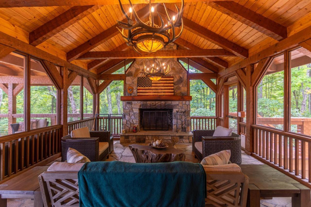 Вилла Matney Ridge Estate Баннер-Элк Экстерьер фото